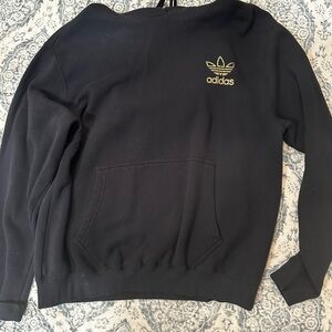 Adidas Black Sweatshirt with Trefoil Logo